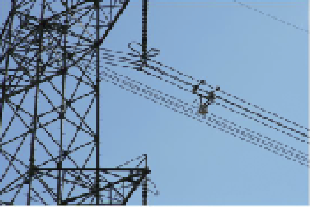 高圧送電線上を走行するExpliner